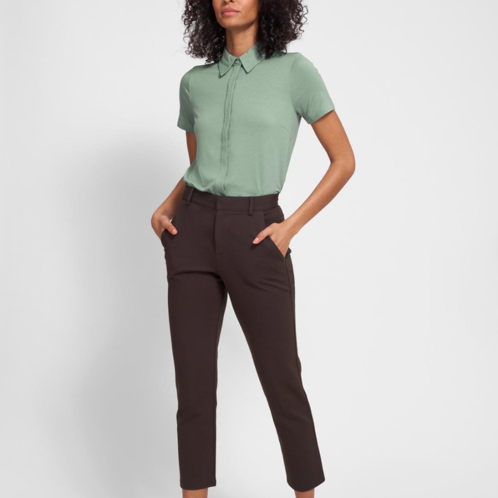 Universal Standard NWT Cigarette Skinny Work Pants in Mole, US Size M (18-20)